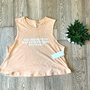 New with tags! Spiritual Gangster crop tank!